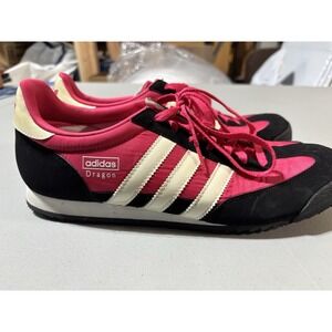 RARE adidas vintage dragon sneakers pink black and White womens size 10